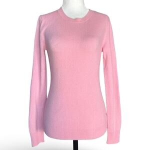Antonio Melani Pink Cashmere Sweater XS Soft Lightweight Classic Minimalist